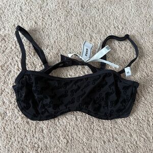 NWT Black Victoria's Secret Pink mesh bra top